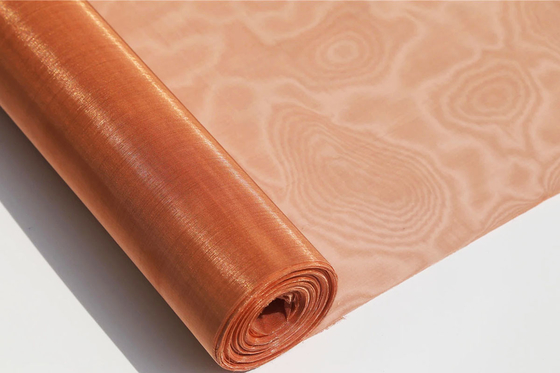Architectural Industry Copper Wire Mesh Roll With Excellent Electrical Conductivity And 1.6-0.12mm Diameter