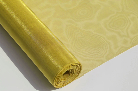 0.6-1.3mm Roll Width Brass Wire Mesh In Plain And Twill Weave Perfect Strength Balance Guaranteed